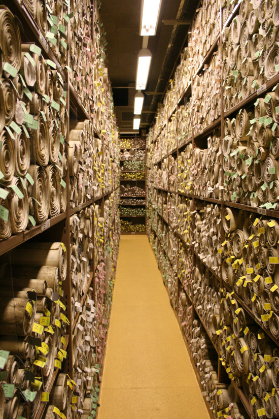 Shelves of scrolls